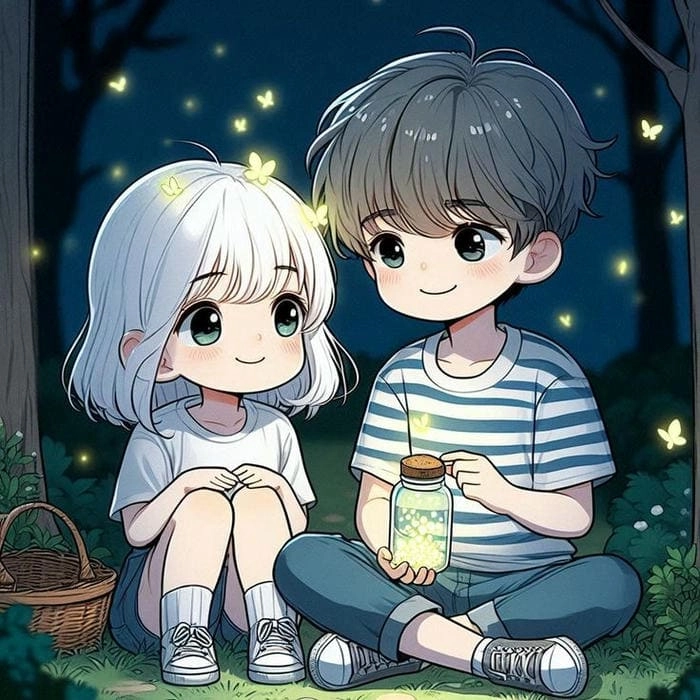 Khám phá ngay ảnh đôi chibi cute đáng yêu