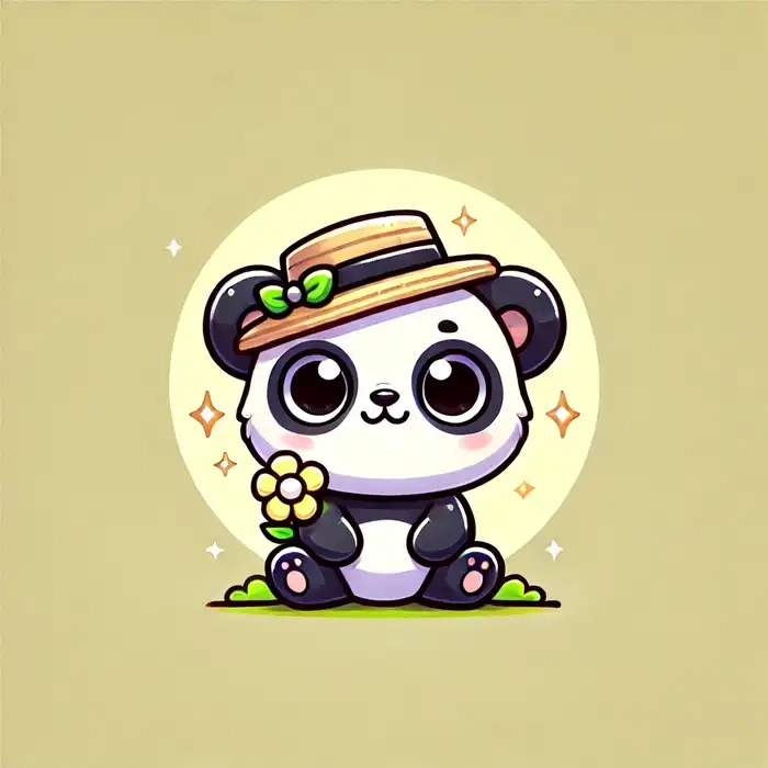 Avatar ảnh gấu trúc cute chibi dễ thương dành cho bạn