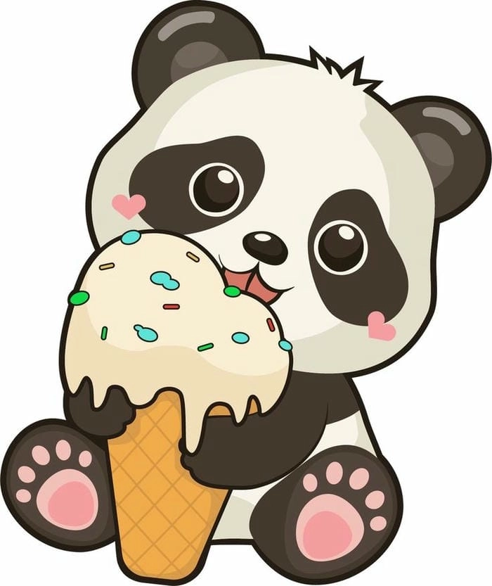 Chibi gấu trúc cute làm tan chảy trái tim người nhìn