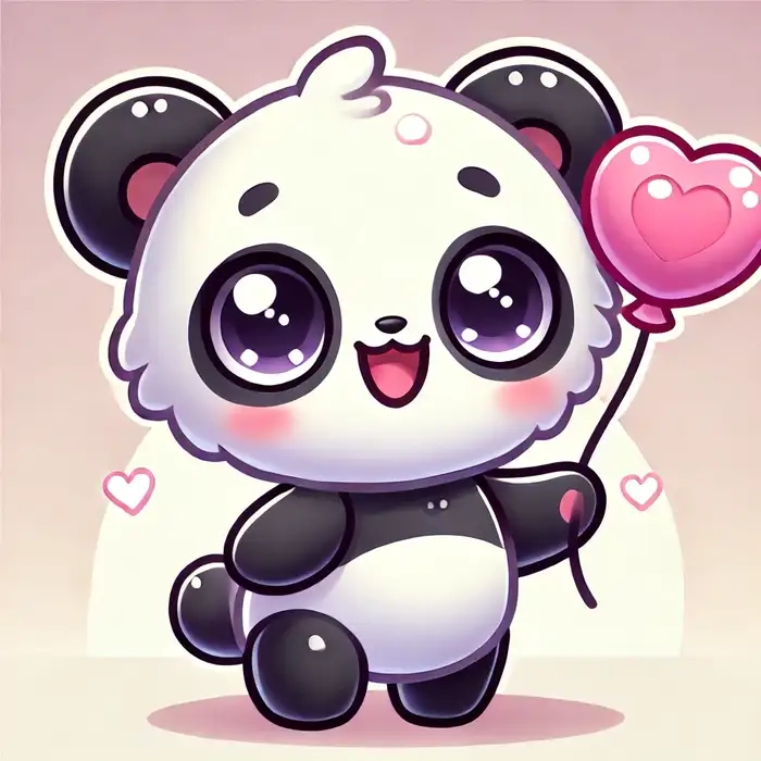 Hình gấu trúc chibi cute phù hợp mọi lứa tuổi