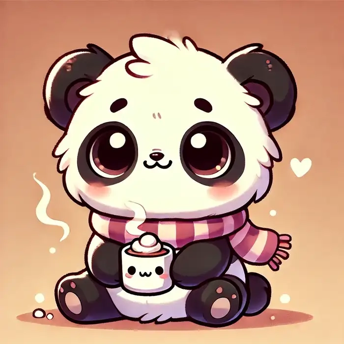 Hình ảnh gấu trúc chibi đẹp tinh xảo cực hút mắt