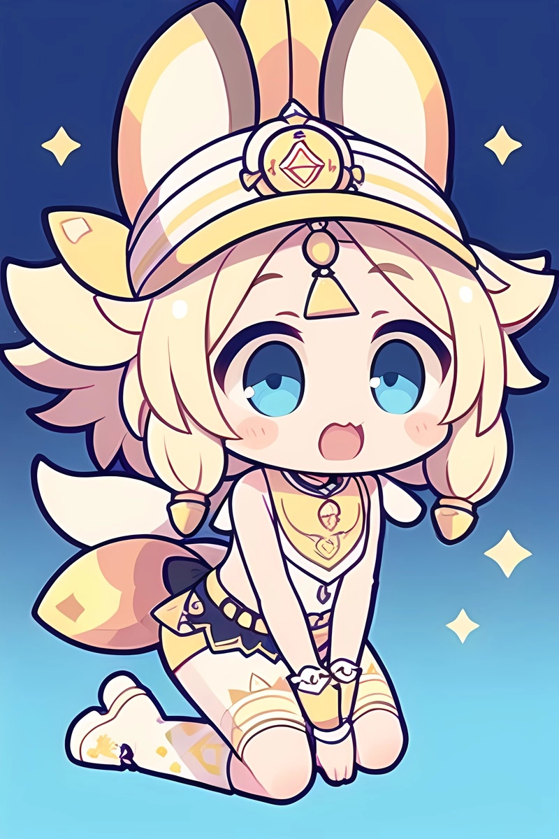 Barbara tỏa sáng trong hình chibi genshin impact