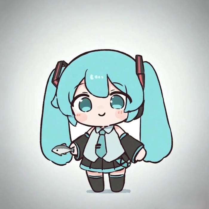 Tải ngay bộ ảnh miku chibi png chất lượng cao