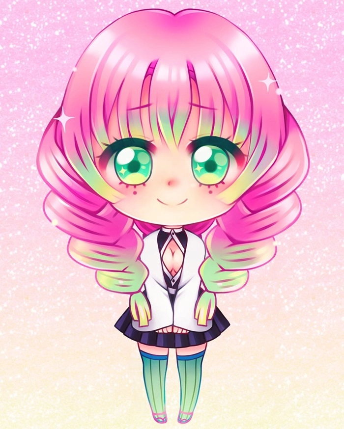 Tải ngay bộ hình mitsuri chibi cực đẹp