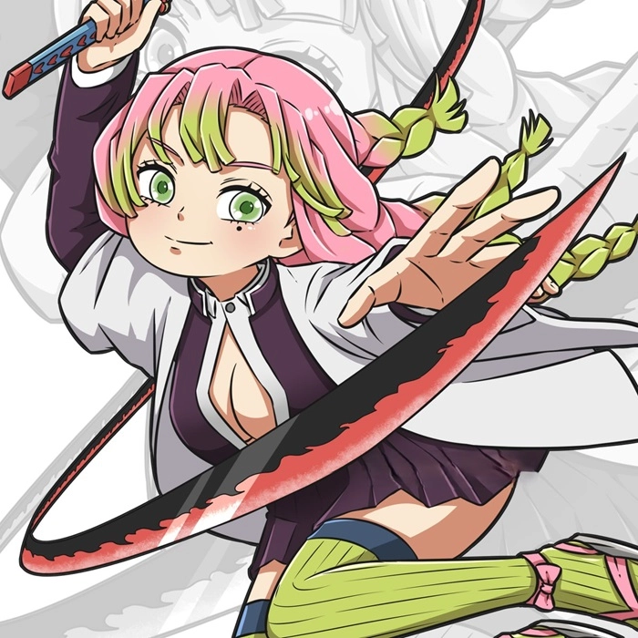 Biểu cảm dễ mến trong chibi mitsuri face