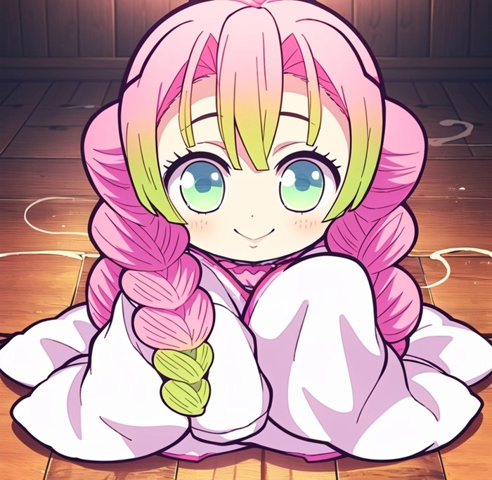 Chiêm ngưỡng chibi mitsuri official art chuẩn gốc