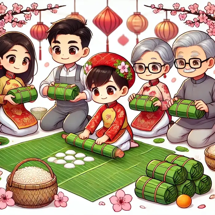 Lưu ngay bộ hình chibi tết ngộ nghĩnh đáng yêu