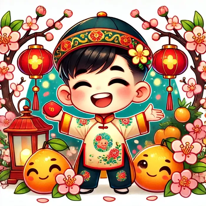 Chọn lựa ngay chibi ảnh tết siêu đáng yêu
