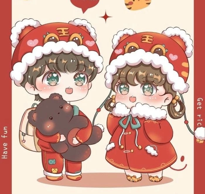 Sưu tầm mẫu chibi ngày tết đáng yêu