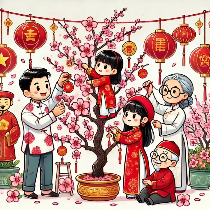 Lưu trữ ngay hình chibi tết cute rạng rỡ