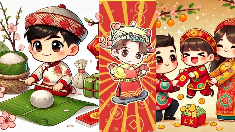 Chibi Tết là gì khiến dân mạng phát cuồng