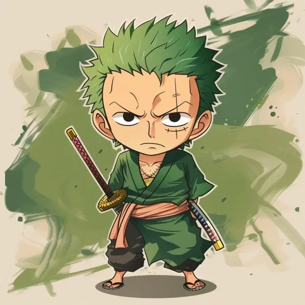 Chibi zoro tạo hình cực ngầu
