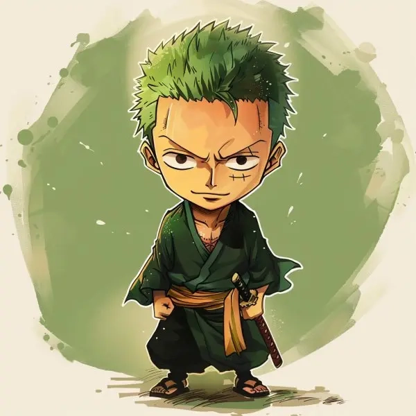 Ý tưởng vẽ zoro chibi cute cực dễ