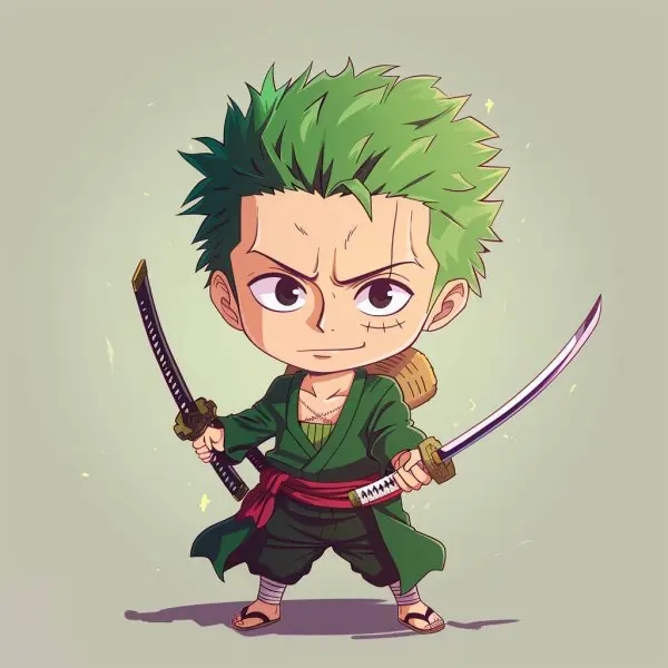 Bộ ba luffy zoro sanji chibi siêu ngầu