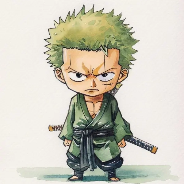 Tạo hình độc đáo zoro wano chibi