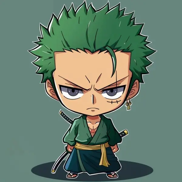 Thưởng thức bộ zoro chibi art đặc sắc
