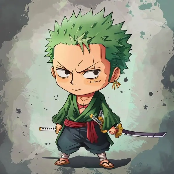 Hình vẽ phong cách zoro chibi dibujo