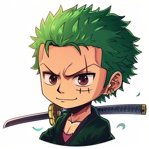Tải ngay bộ zoro chibi png không nền