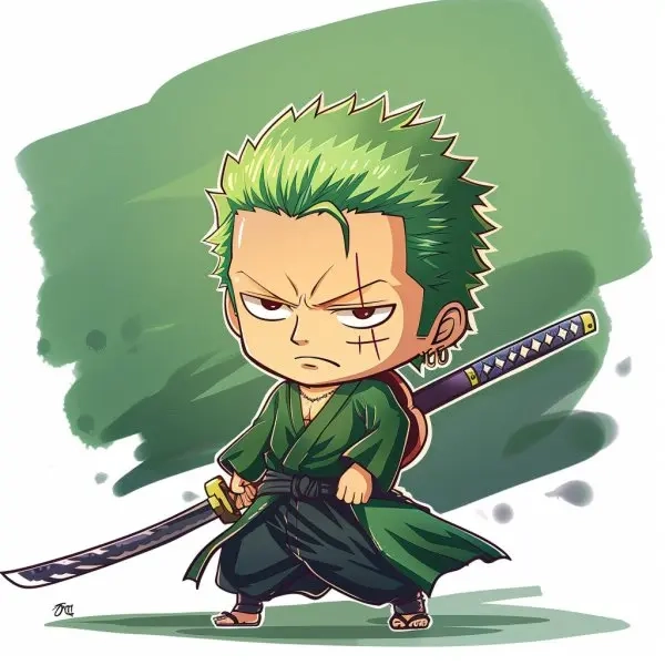Bộ sưu tập zoro chibi sticker độc quyền