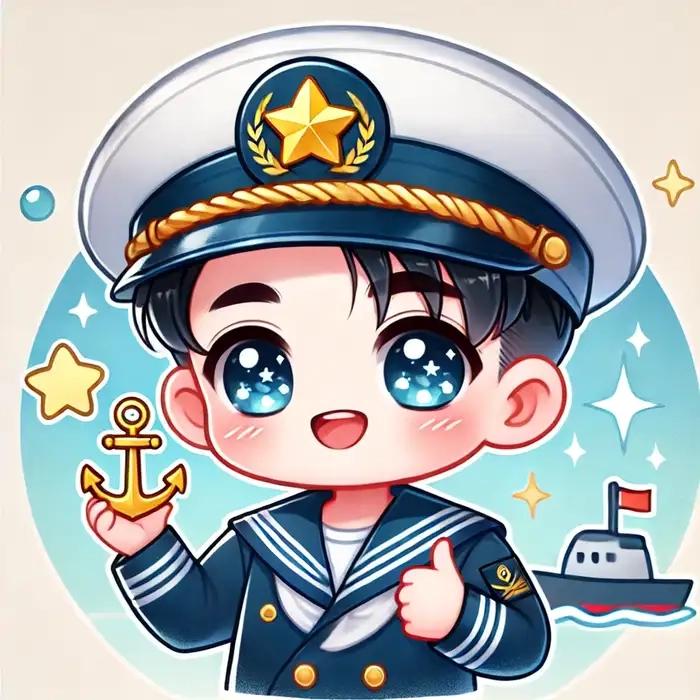 Hình bộ đội chibi bước đều theo nhạc
