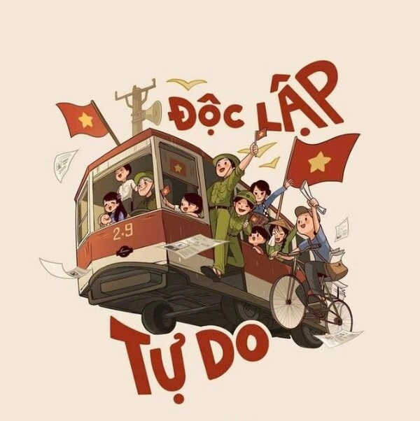 Chú bộ đội chibi trong tranh vẽ