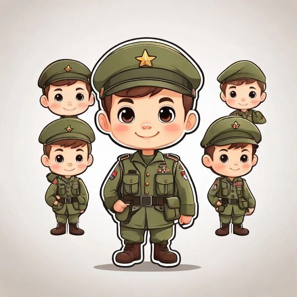 Chibi bộ đội giản dị mà đáng yêu