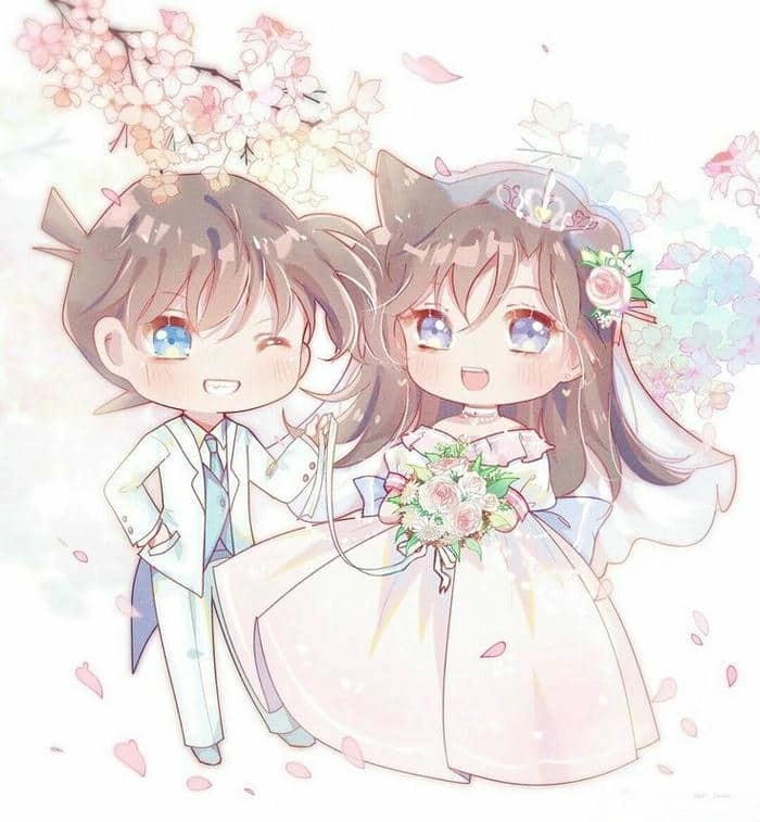 Chiêm ngưỡng hình chibi cô dâu chú rể đẹp