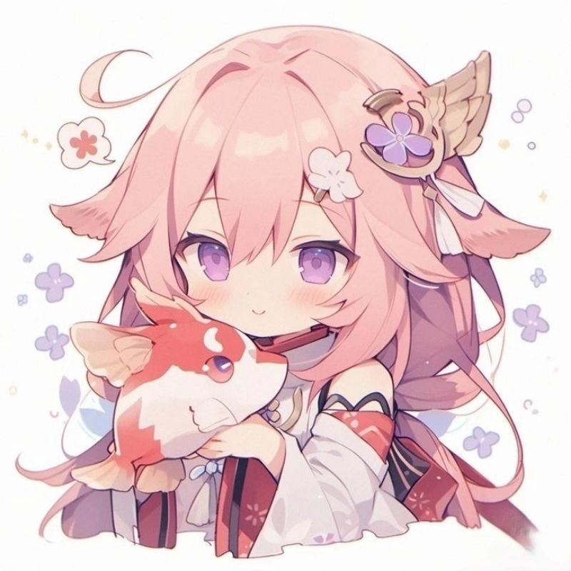 Ảnh gái chibi mang phong cách hoạt hình ngộ nghĩnh