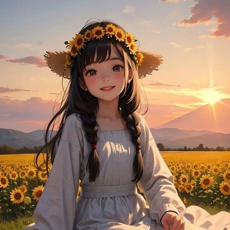 Hình ảnh con gái chibi lan tỏa vẻ đẹp tinh khôi