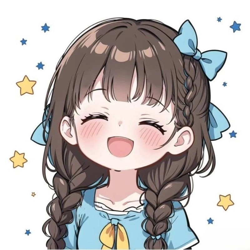 Hình chibi cô gái dễ thương dành cho fan anime yêu thích