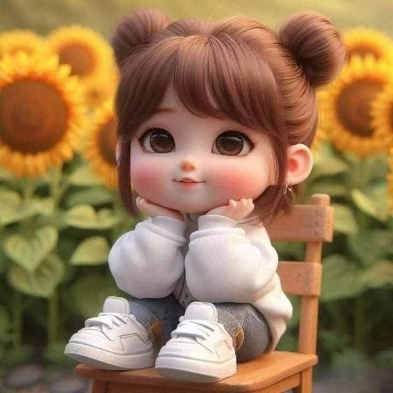 Hình gái chibi phù hợp làm hình nền điện thoại