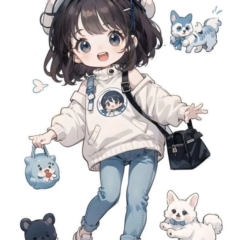 Vẽ chibi con gái đơn giản với phong cách nhẹ nhàng