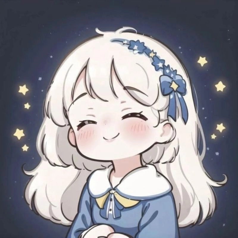 Hình chibi gái thu hút bởi nét đơn giản đáng yêu