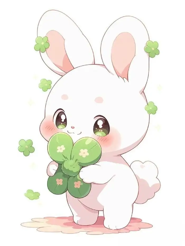 Hình con thỏ cute chibi được chia sẻ cực nhiều