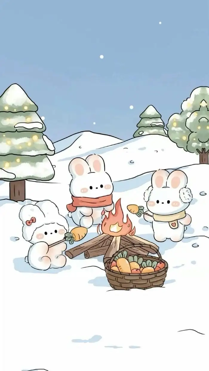 Hình thỏ chibi đẹp không thể rời mắt