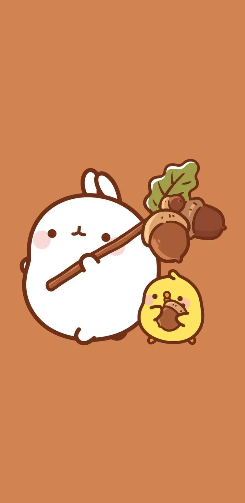 Chibi cute hình nền con thỏ cute cho điện thoại thêm lung linh