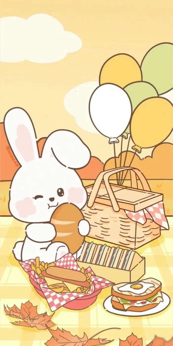 Hình thỏ trắng cute ngọt ngào như trong cổ tích