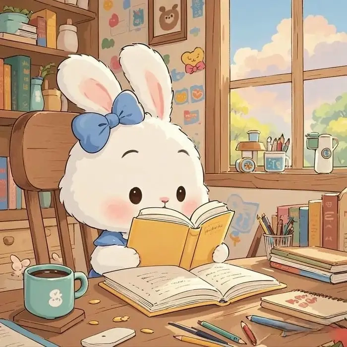 Thỏ cute chibi dễ tải dễ dùng cho avatar