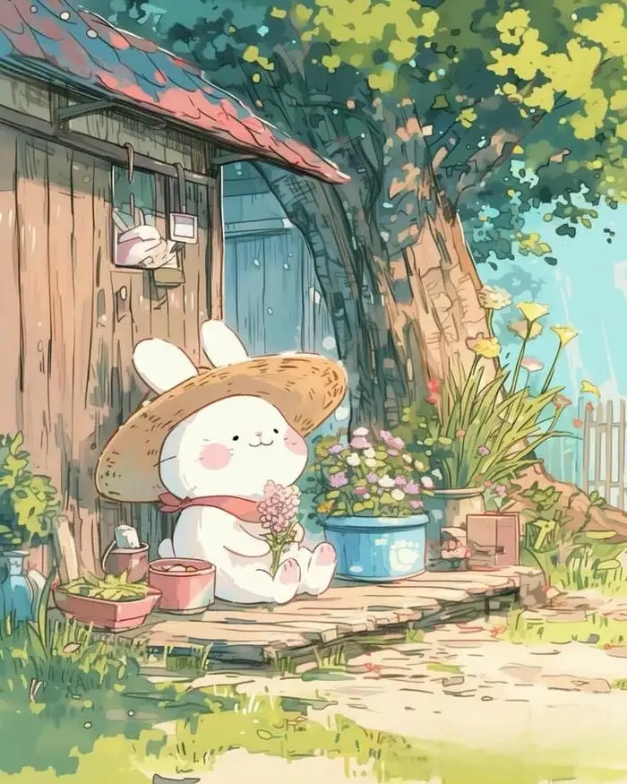 Thỏ hình cute cho bạn thỏa sức sáng tạo