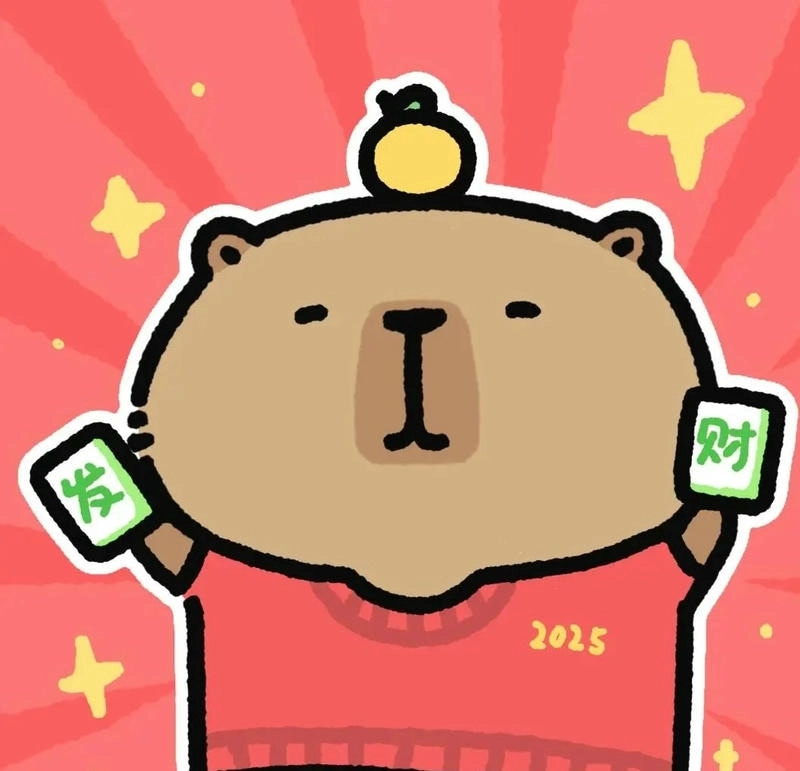 Hình vẽ đáng yêu cute capybara chibi