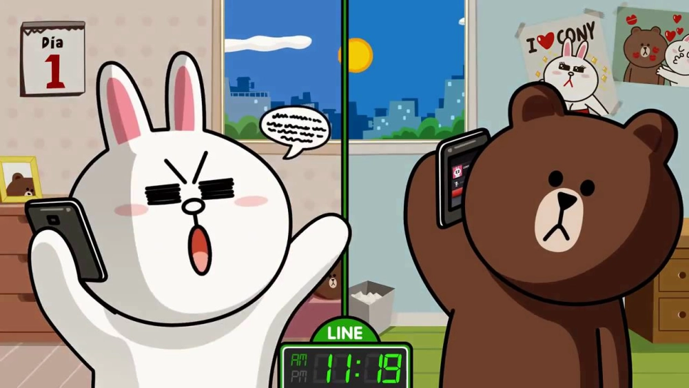 Gấu brown và thỏ cony chibi siêu đáng yêu