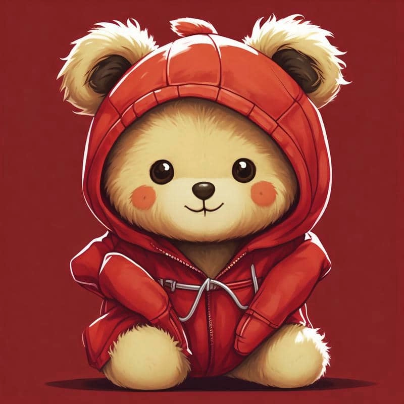 Tạo dáng siêu yêu với chibi gấu cute