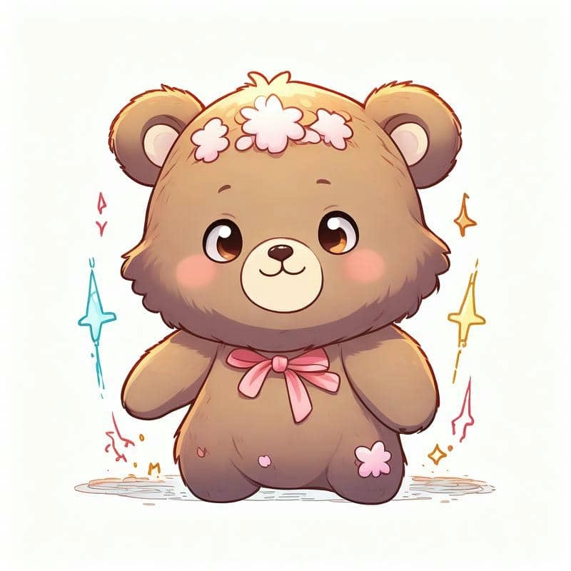 Bộ sưu tập dễ thương gấu chibi cute