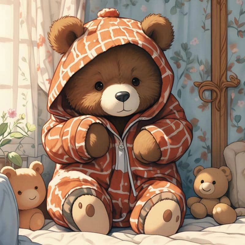 Ngắm nhìn gấu cute chibi siêu đáng yêu
