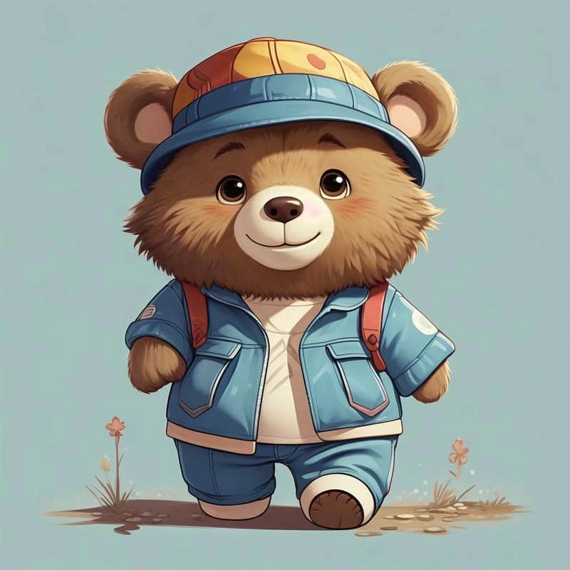 Tổng hợp hình gấu cute chibi đẹp mắt