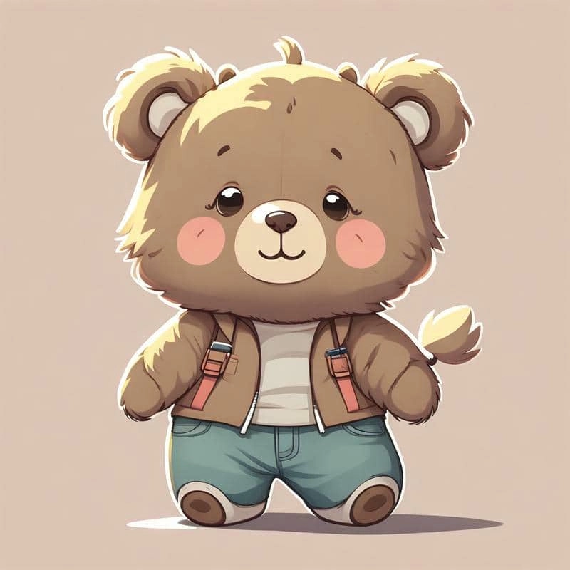 Chiêm ngưỡng ảnh chibi gấu cute đáng yêu