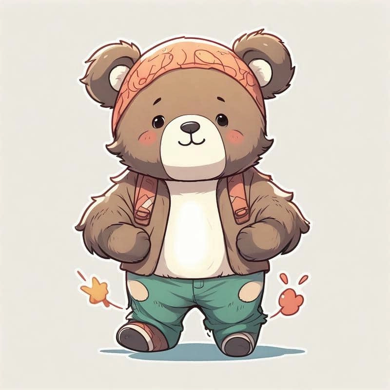Đắm chìm trong ảnh gấu cute chibi siêu dễ thương
