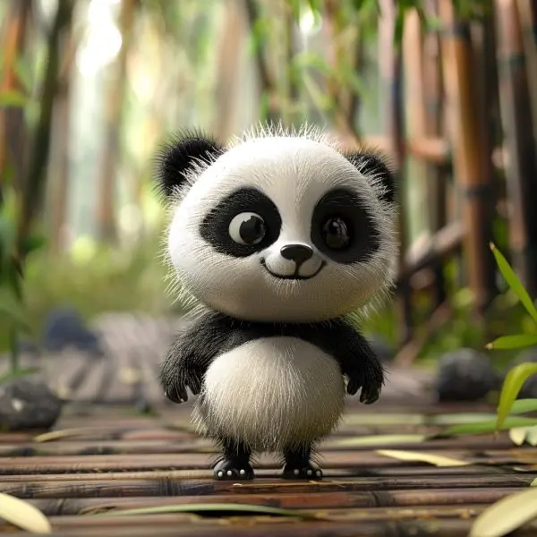 Tik tok avatar ảnh gấu trúc cute chibi đang viral cực mạnh