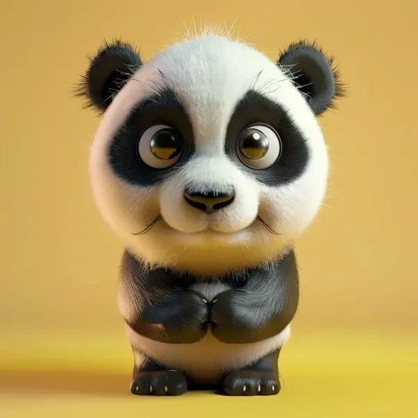 Avatar ảnh gấu trúc cute chibi gợi nhớ nhân vật hoạt hình Panda
