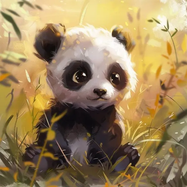 Con gấu trúc avatar hình cute chibi được yêu thích bởi giới trẻ